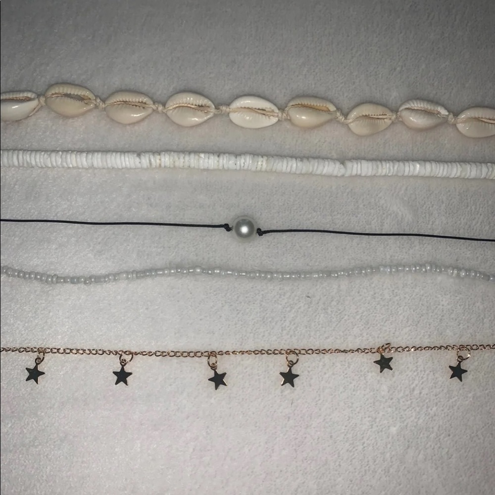 Set of 5 Trendy Necklaces/Chokers
